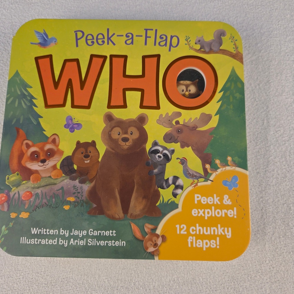 Peek-a-Flap WHO Forest Animals Board Book Jaye Garnett Cottage Door Press 2016
